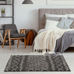 Moroccan Dark Grey Shaggy Rug | 940 - Bargainia.com - 