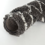 Moroccan Dark Grey Shaggy Rug | 940 - Bargainia.com - 