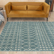 Moroccan Duck Egg Blue Shaggy Rug | 1050 - Bargainia.com - 5056584541533 - 3623