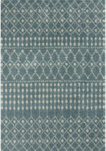 Moroccan Duck Egg Blue Shaggy Rug | 1050 - Bargainia.com - 