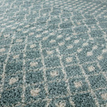 Moroccan Duck Egg Blue Shaggy Rug | 1050 - Bargainia.com - 