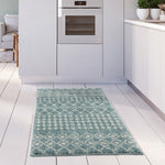 Moroccan Duck Egg Blue Shaggy Rug | 1050 - Bargainia.com - 