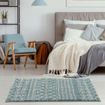 Moroccan Duck Egg Blue Shaggy Rug | 1050 - Bargainia.com - 