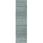 Moroccan Duck Egg Blue Shaggy Rug | 1050 - Bargainia.com - 