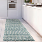 Moroccan Duck Egg Blue Shaggy Rug | 1050 - Bargainia.com - 
