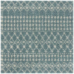 Moroccan Duck Egg Blue Shaggy Rug | 1050 - Bargainia.com - 