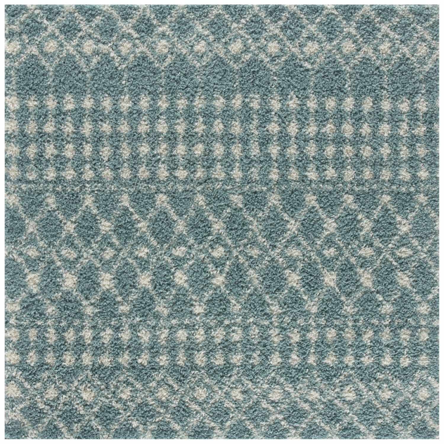 Moroccan Duck Egg Blue Shaggy Rug | 1050 - Bargainia.com - 