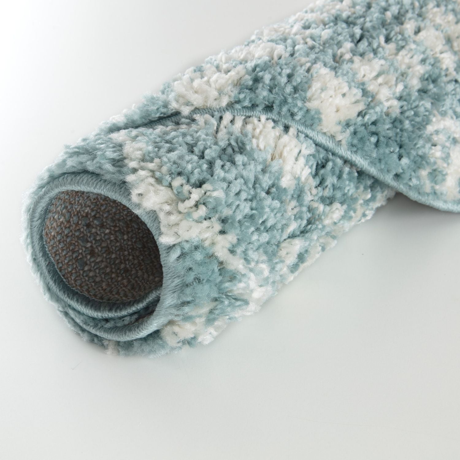 Moroccan Duck Egg Blue Shaggy Rug | 1050 - Bargainia.com - 5056584541779 - 3626