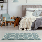Moroccan Duck Egg Blue Shaggy Rug | 650 - Bargainia.com - 