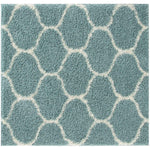 Moroccan Duck Egg Blue Shaggy Rug | 650 - Bargainia.com - 
