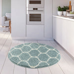 Moroccan Duck Egg Blue Shaggy Rug | 650 - Bargainia.com - 