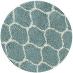 Moroccan Duck Egg Blue Shaggy Rug | 650 - Bargainia.com - 
