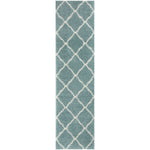 Moroccan Duck Egg Blue Shaggy Rug | 750 - Bargainia.com - 