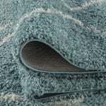 Moroccan Duck Egg Blue Shaggy Rug | 850 - Bargainia.com - 