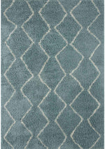 Moroccan Duck Egg Blue Shaggy Rug | 850 - Bargainia.com - 