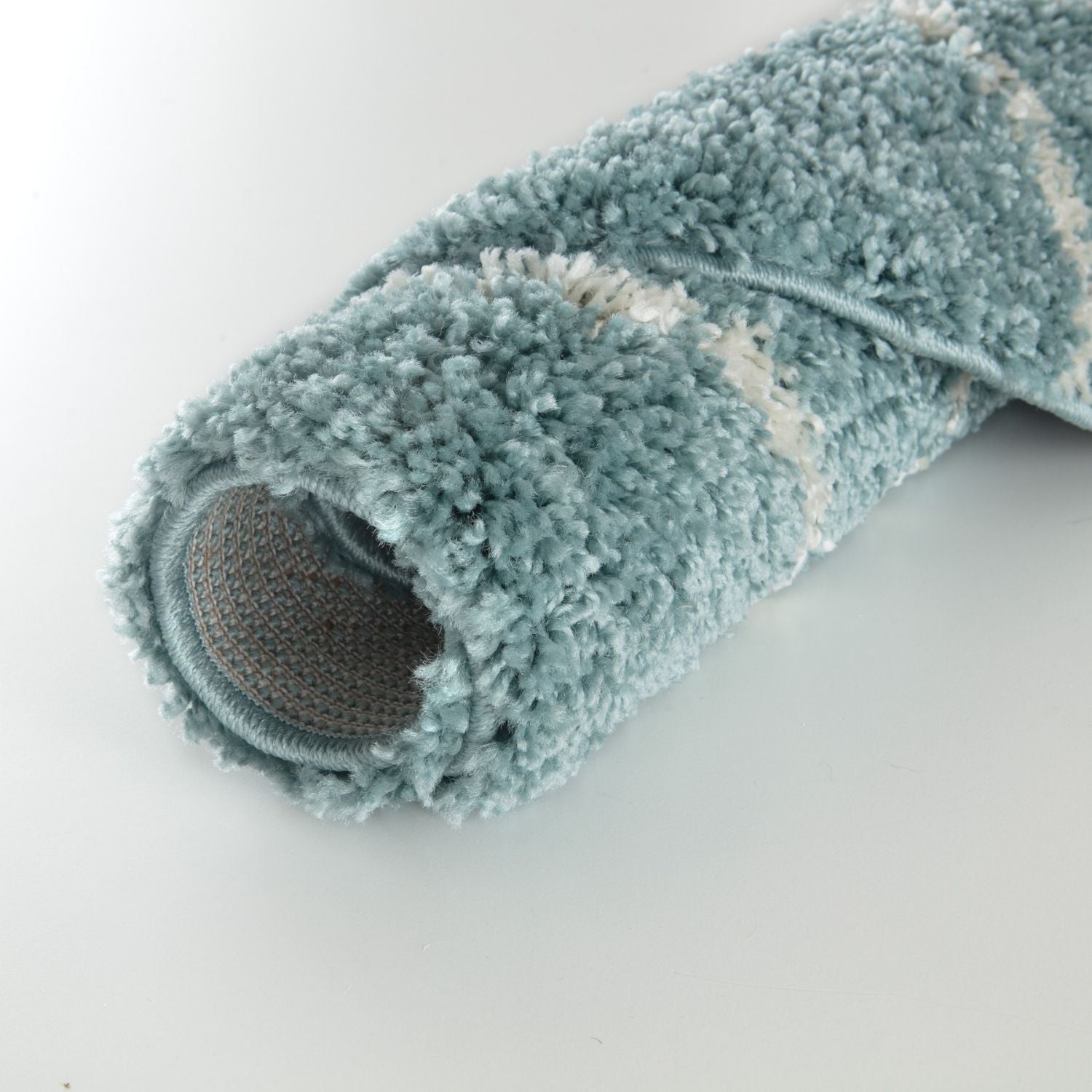 Moroccan Duck Egg Blue Shaggy Rug | 850 - Bargainia.com - 