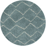 Moroccan Duck Egg Blue Shaggy Rug | 850 - Bargainia.com - 