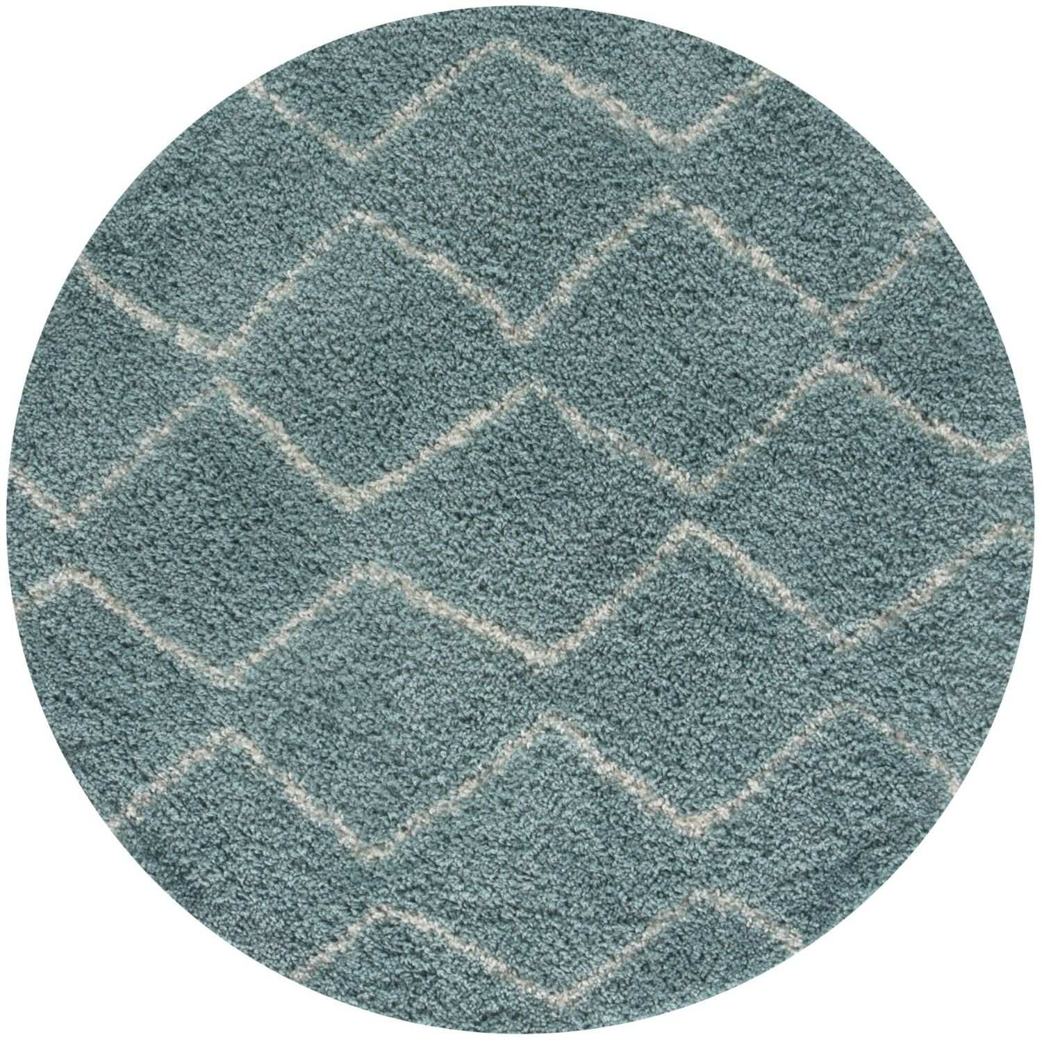 Moroccan Duck Egg Blue Shaggy Rug | 850 - Bargainia.com - 