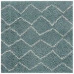 Moroccan Duck Egg Blue Shaggy Rug | 850 - Bargainia.com - 