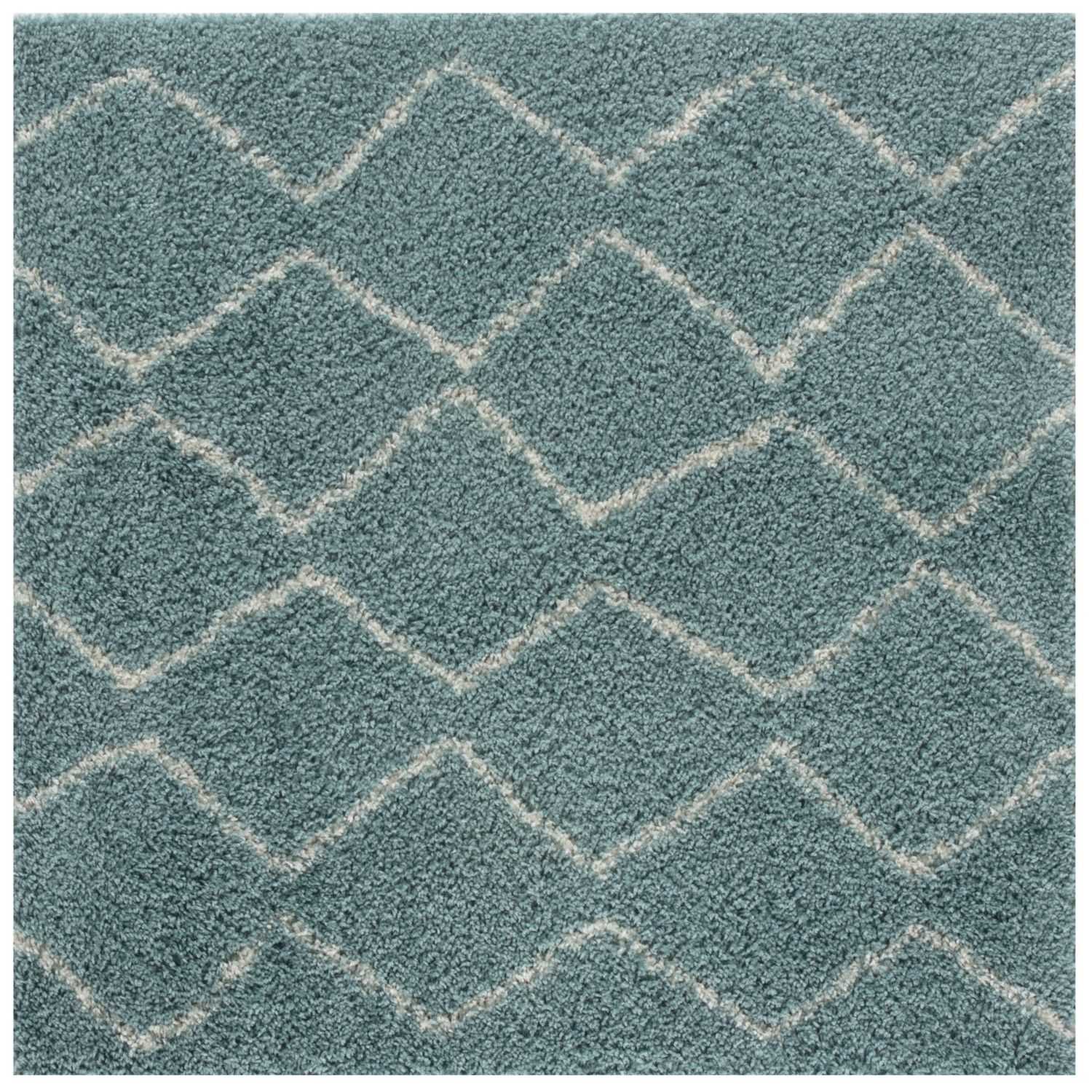 Moroccan Duck Egg Blue Shaggy Rug | 850 - Bargainia.com - 5056584513998 - 3507