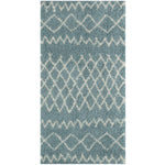 Moroccan Duck Egg Blue Shaggy Rug | 950 - Bargainia.com - 