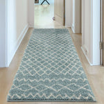 Moroccan Duck Egg Blue Shaggy Rug | 950 - Bargainia.com - 