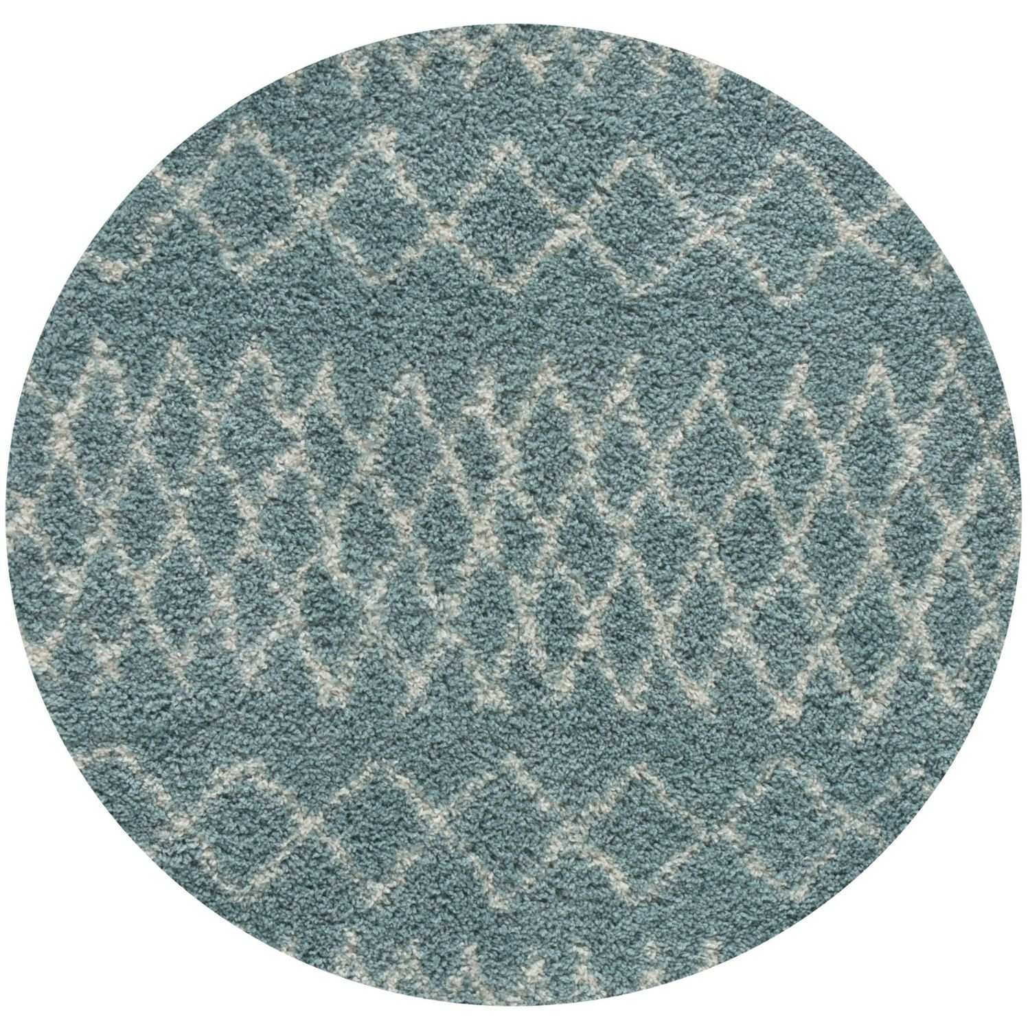 Moroccan Duck Egg Blue Shaggy Rug | 950 - Bargainia.com - 