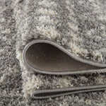 Moroccan Grey Shaggy Rug | 1010 - Bargainia.com - 