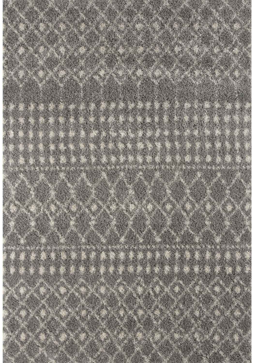 Moroccan Grey Shaggy Rug | 1010 - Bargainia.com - 
