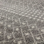 Moroccan Grey Shaggy Rug | 1010 - Bargainia.com - 