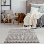 Moroccan Grey Shaggy Rug | 1010 - Bargainia.com - 