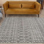 Moroccan Grey Shaggy Rug | 1010 - Bargainia.com - 