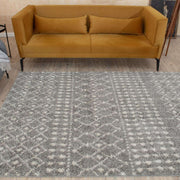 Moroccan Grey Shaggy Rug | 1010 - Bargainia.com - 5056584541496 - 3583