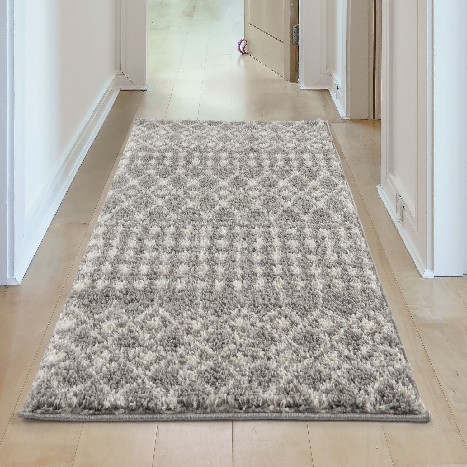 Moroccan Grey Shaggy Rug | 1010 - Bargainia.com - 5056584541557 - 3584
