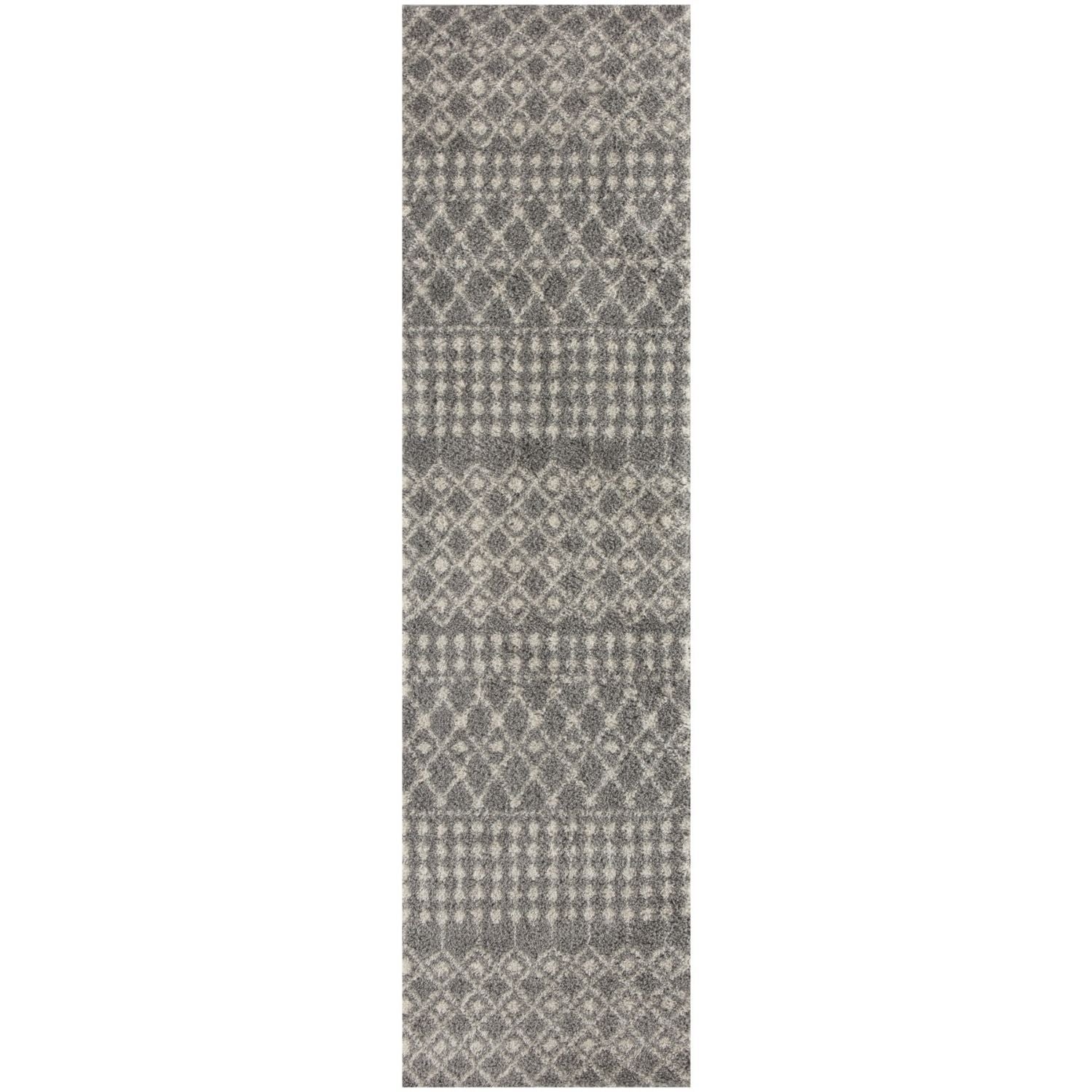 Moroccan Grey Shaggy Rug | 1010 - Bargainia.com - 5056584541618 - 3585