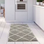 Moroccan Grey Shaggy Rug | 510 - Bargainia.com - 