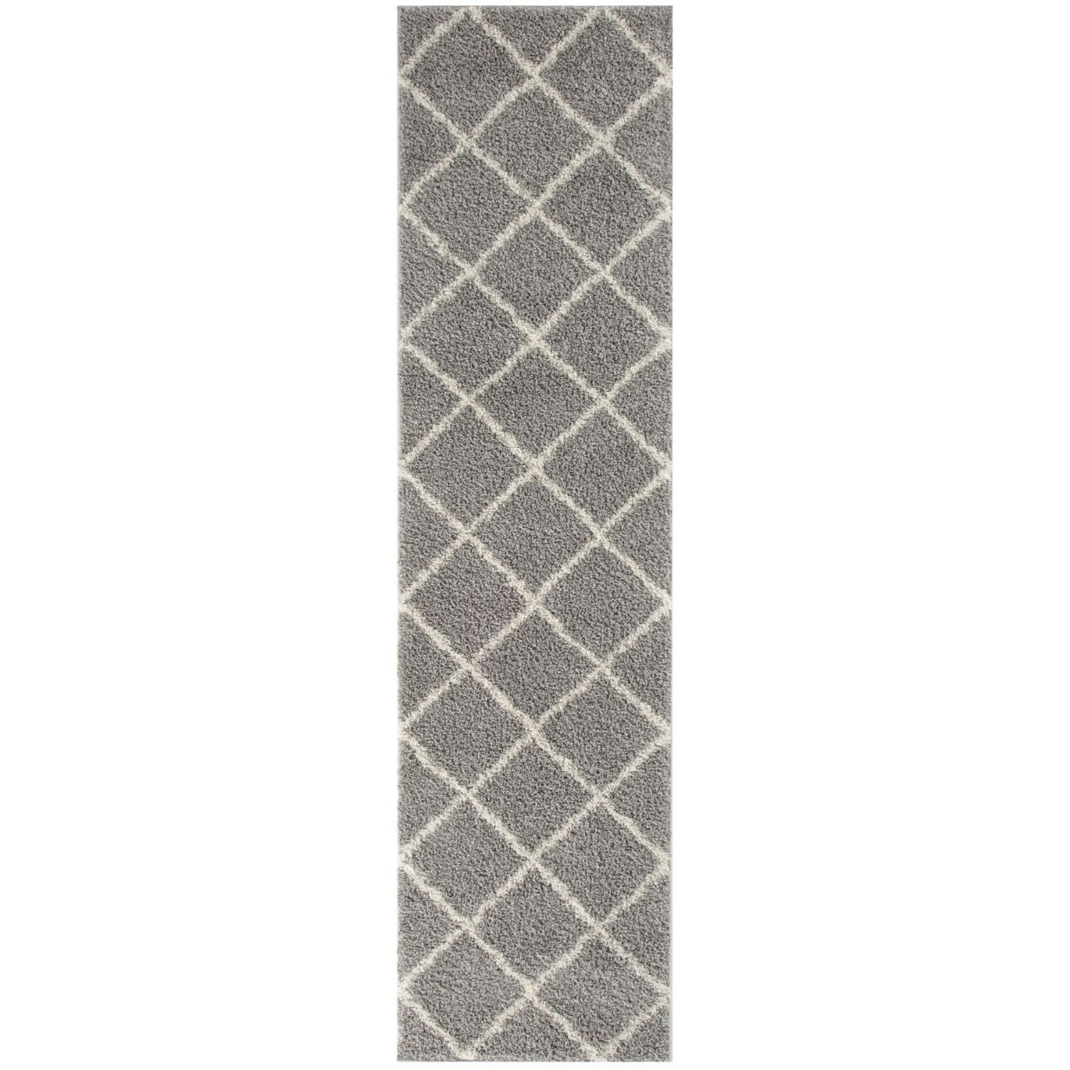 Moroccan Grey Shaggy Rug | 510 - Bargainia.com - 5056584503128 - 3172