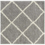 Moroccan Grey Shaggy Rug | 510 - Bargainia.com - 