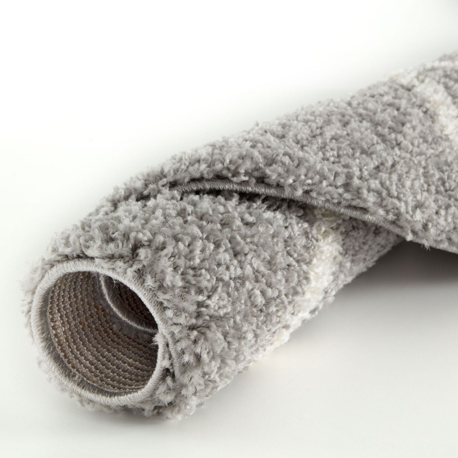 Moroccan Grey Shaggy Rug | 510 - Bargainia.com - 