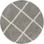 Moroccan Grey Shaggy Rug | 510 - Bargainia.com - 