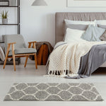 Moroccan Grey Shaggy Rug | 610 - Bargainia.com - 