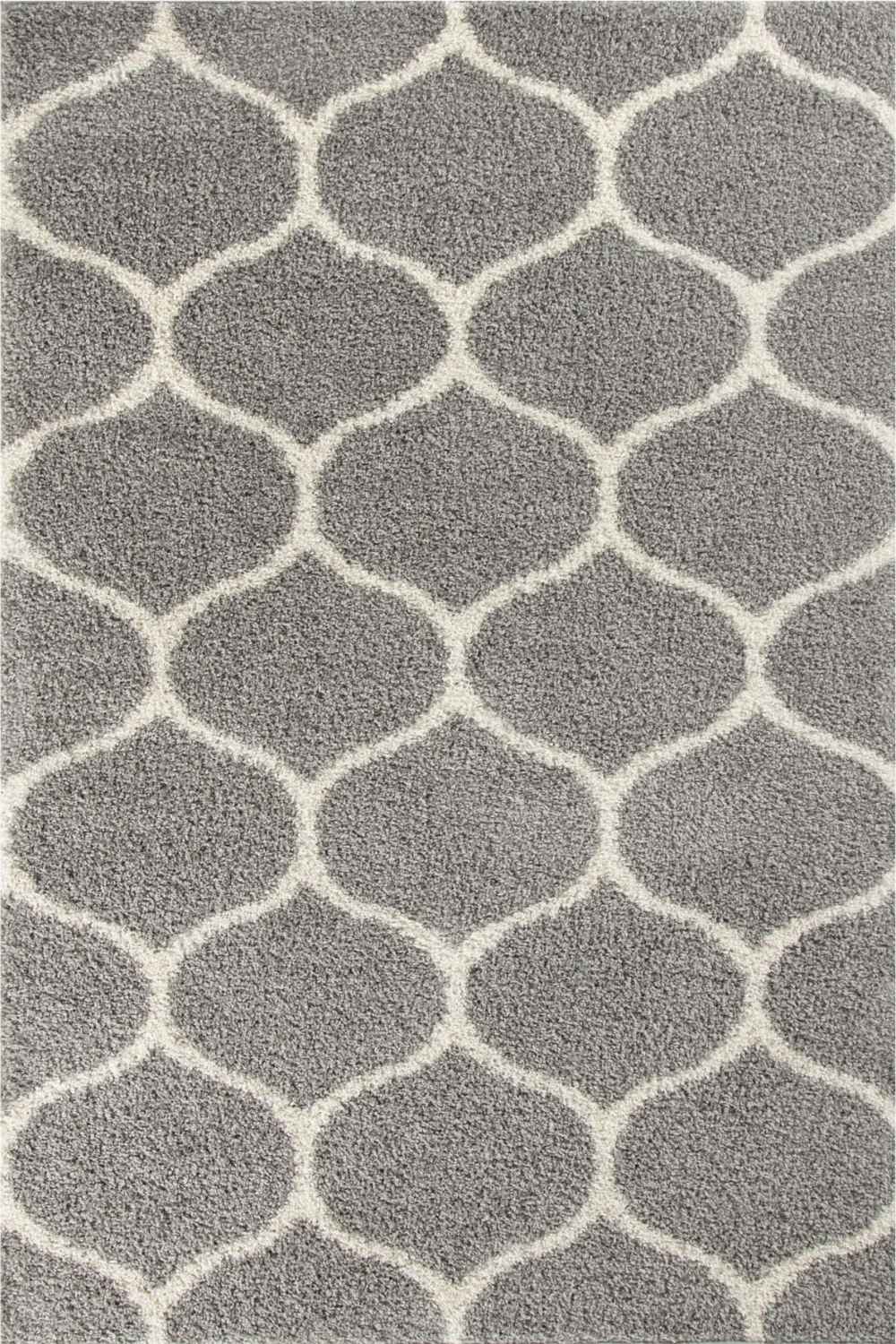 Moroccan Grey Shaggy Rug | 610 - Bargainia.com - 
