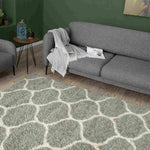 Moroccan Grey Shaggy Rug | 610 - Bargainia.com - 