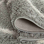 Moroccan Grey Shaggy Rug | 610 - Bargainia.com - 