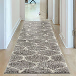 Moroccan Grey Shaggy Rug | 610 - Bargainia.com - 