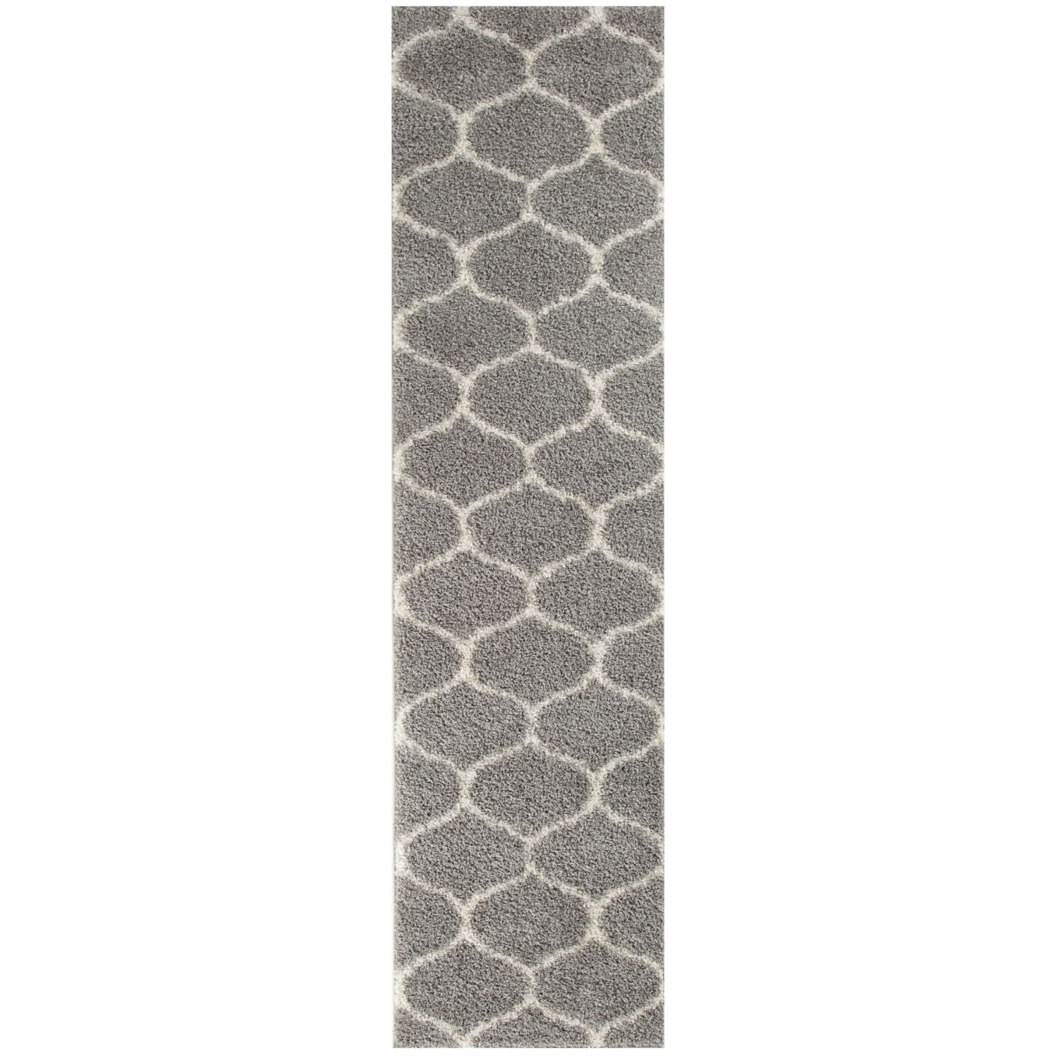 Moroccan Grey Shaggy Rug | 610 - Bargainia.com - 5056584503722 - 3232