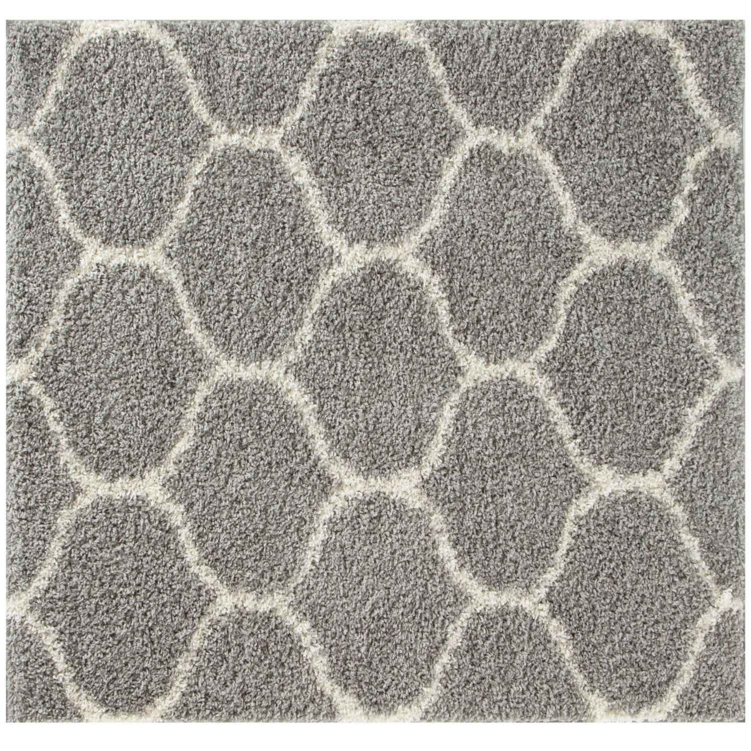 Moroccan Grey Shaggy Rug | 610 - Bargainia.com - 5056584503784 - 3233
