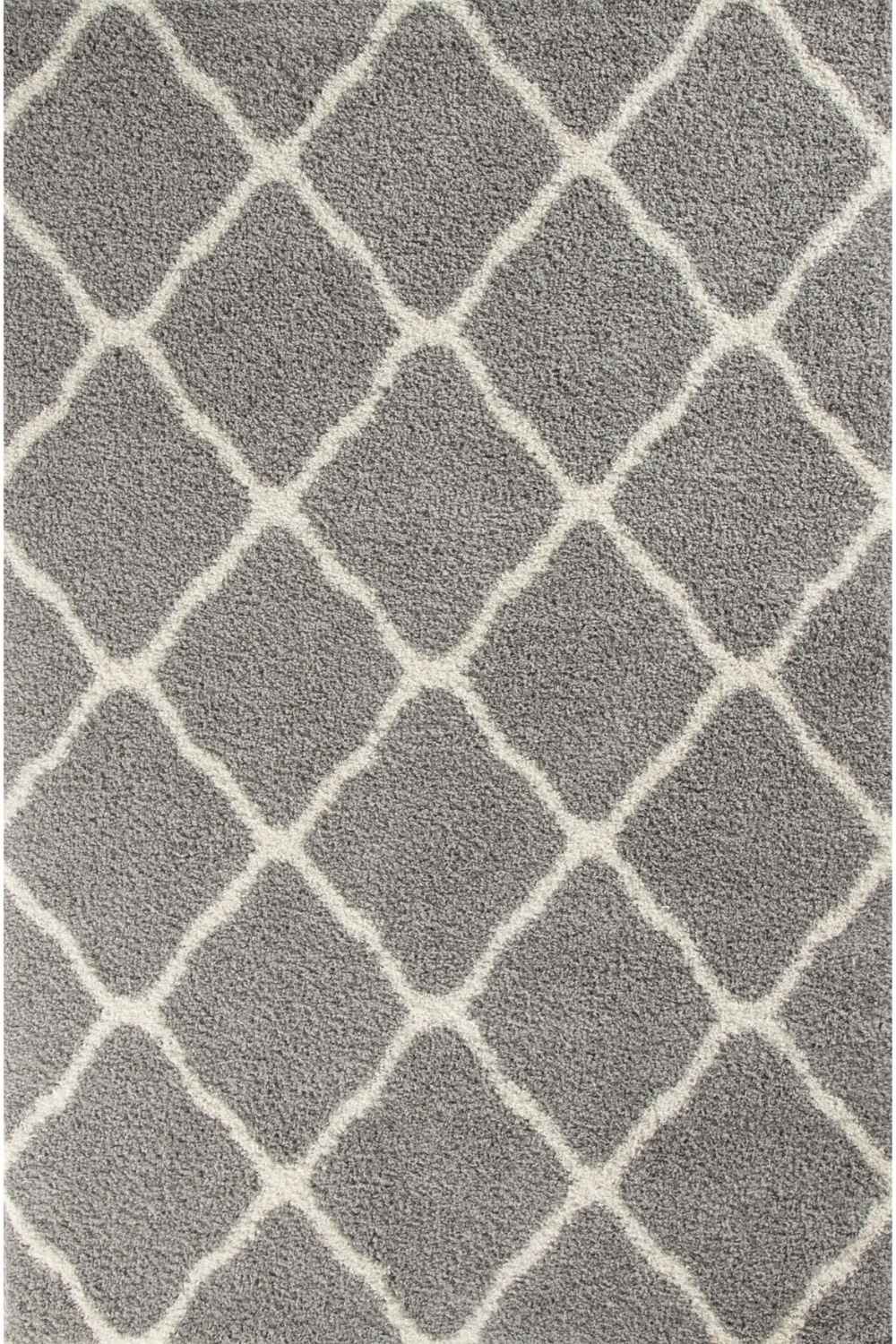 Moroccan Grey Shaggy Rug | 710 - Bargainia.com - 