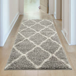 Moroccan Grey Shaggy Rug | 710 - Bargainia.com - 