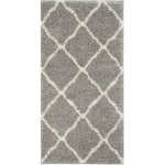 Moroccan Grey Shaggy Rug | 710 - Bargainia.com - 